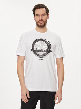 BOSS Boss T-shirt 50506372 Bijela Regular Fit