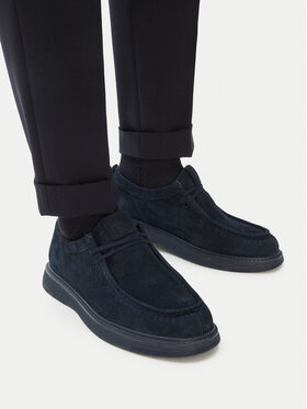 Tommy Hilfiger Tommy Hilfiger Halbschuhe Comfort Nubuck Moc Toe Shoe FM0FM05975 Dunkelblau
