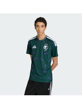 adidas adidas Koszulka techniczna Saudi Arabia Zielony Slim Fit
