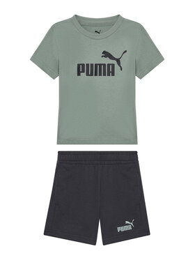 Puma Puma Súprava Tričko a šortky Ess 685240 Zelená Regular Fit
