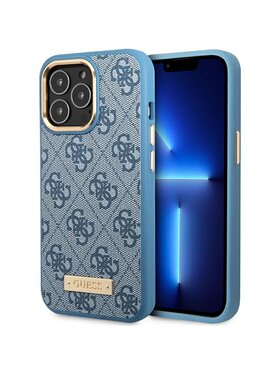 Guess Guess Etui na telefon iPhone 14 Pro Niebieski