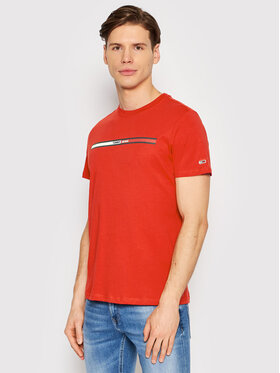 Tommy Jeans Tommy Jeans T-Shirt Essential Flag DM0DM13509 Κόκκινο Regular Fit