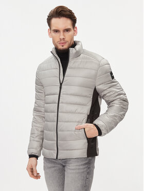 Calvin Klein Calvin Klein Μπουφάν μεταβατικό Recycled Side Logo K10K108291 Γκρι Regular Fit