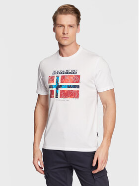 Napapijri Napapijri T-Shirt S-Guiro NP0A4H22 Weiß Regular Fit
