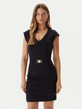 Guess Guess Sukienka koktajlowa W5BK21 KCMU2 Czarny Slim Fit