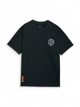 4F 4F T-Shirt A NEW ROAD AHEAD Μαύρο Oversize