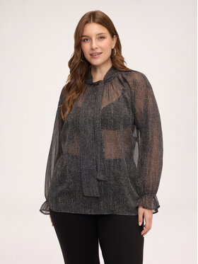 Fiorella Rubino Fiorella Rubino Bluzka 2188T102587N0Z3 Czarny Regular Fit