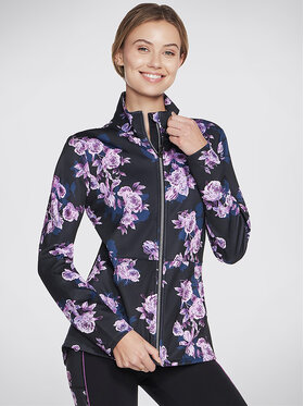 Skechers Skechers Куртка Anorak Skechcloud Winter Bloom Jacket JA3 Чорний Regular Fit