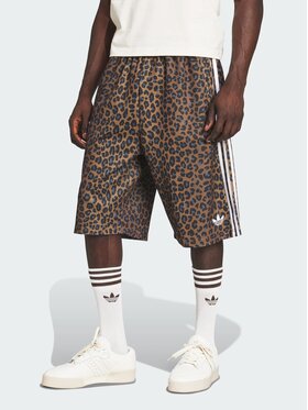 adidas adidas Szorty materiałowe 150935 Brązowy Oversize