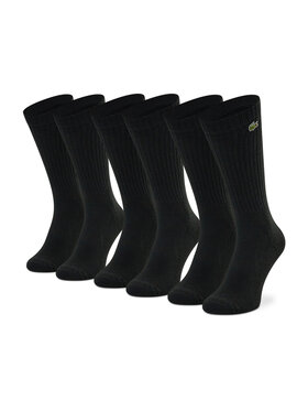 Lacoste Lacoste Set de 3 perechi de șosete medii unisex RA4182 Negru
