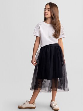 minoti minoti Spódnica maxi 30SKIRT159 Czarny Regular Fit