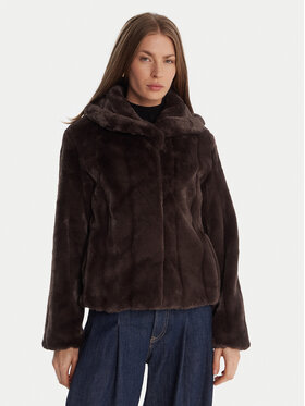 Guess Guess Pelzmantel W0BL0N WDCH0 Braun Regular Fit