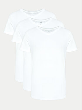 Gap Gap 3-dílná sada T-shirts 483955-00 Bílá Regular Fit