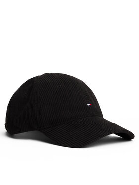 Tommy Hilfiger Tommy Hilfiger Шапка с козирка Th Flag 6 Panel Cord Cap AM0AM13583 Черен