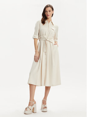 MAX&Co. MAX&Co. Sukienka koszulowa Armilla 2416221032200 Beżowy Regular Fit