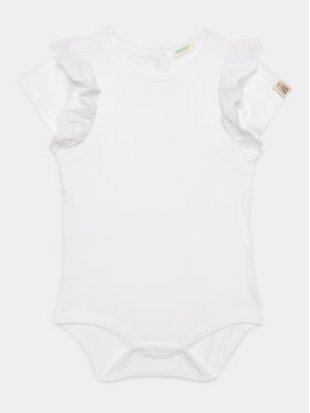 United Colors Of Benetton United Colors Of Benetton Detské body 3P4ZAB00D Biela Regular Fit