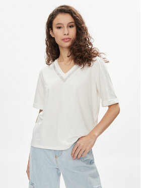 Liu Jo Liu Jo T-Shirt TA4101 JS003 Biały Regular Fit