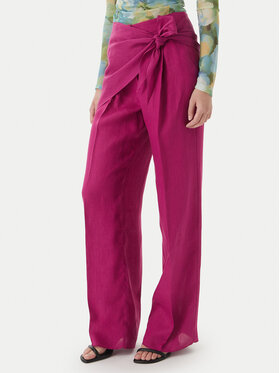 Marella Marella Riidest püksid Solista 2613131114 Roosa Relaxed Fit