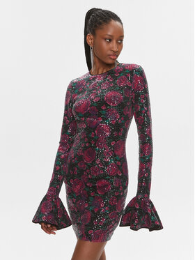 ROTATE ROTATE Коктейльна сукня 112353 Рожевий Slim Fit