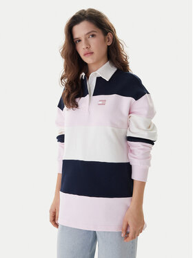 Tommy Jeans Tommy Jeans Bluză Badge DW0DW21927 Colorat Relaxed Fit