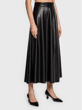 Luisa Spagnoli Luisa Spagnoli Krilo iz umetnega usnja Favolosa 5393806 Črna Regular Fit