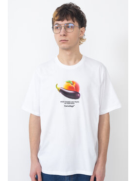 Kamuflage Kamuflage T-Shirt NSFW Biały Relaxed Fit