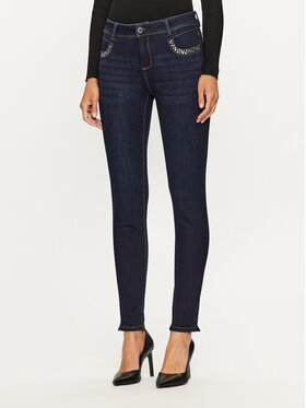 Morgan Morgan Džínsy 232-PAULA Tmavomodrá Slim Fit