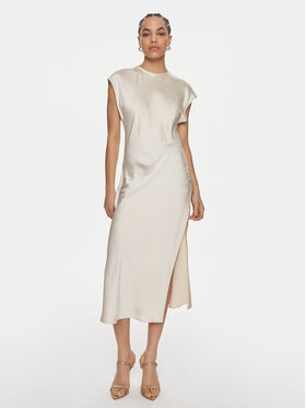 ViCOLO ViCOLO Coctailkleid TB0135 Écru Regular Fit