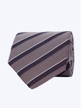 ELSNER ELSNER Kravata JEDWAB ŻAKARD A0039 Hnedá