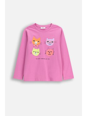 Coccodrillo Coccodrillo Longsleeve WC6143102VGA-007 Różowy Regular Fit