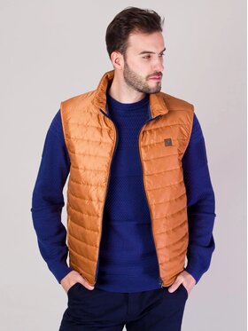 Willsoor Willsoor Kamizelka 11885 Miedziany Regular Fit