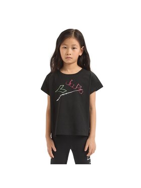 Diadora Diadora T-Shirt DIADORA JG. T-SHIRT SS GRAFFITI Czarny Regular Fit