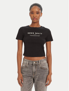 Miss Sixty Miss Sixty Póló 6L1SJ4300000 Fekete Slim Fit