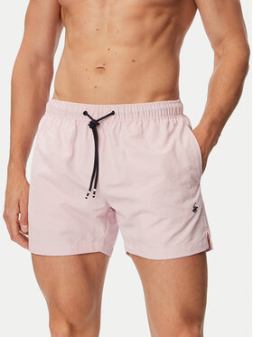 Beverly Hills Polo Club Beverly Hills Polo Club Plaukimo šortai P-SS26M-UNION Šviesiai rožinė Regular Fit