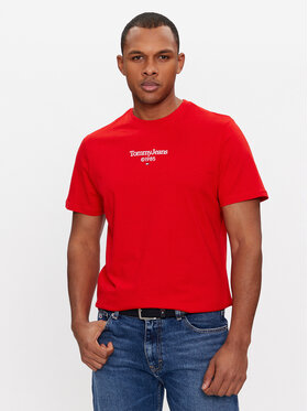 Tommy Jeans Tommy Jeans T-Shirt 85 Entry DM0DM18569 Červená Regular Fit