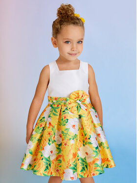 Abel & Lula Abel & Lula Rochie elegantă 5051 Galben Regular Fit