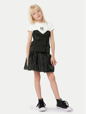 Karl Lagerfeld Kids Karl Lagerfeld Kids Hétköznapi ruha Z30086 D Fekete Regular Fit