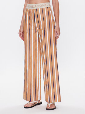 Liviana Conti Liviana Conti Pantaloni din material L3SN25 Maro Regular Fit