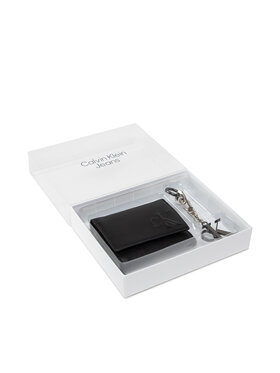 Calvin Klein Jeans Calvin Klein Jeans Dárková sada Trifold + Hardware Keyfob K60K610150 Černá