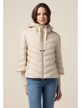 Oltre Oltre Giubbotto piumino F130J000183N002 Écru Baggy Fit