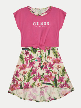 Guess Guess Φόρεμα καθημερινό J5GK13 K6YW4 Ροζ Regular Fit