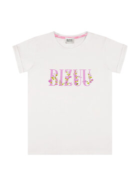 BIZUU BIZUU T-Shirt FLORINA Biały Standard Fit