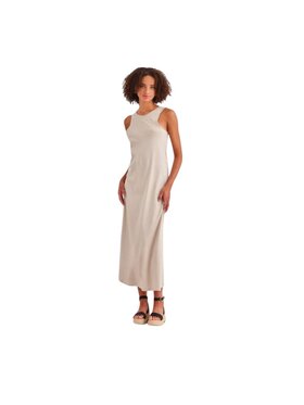 ONLY ONLY Vestito estivo Onlmay life ls long dress Beige Regular Fit