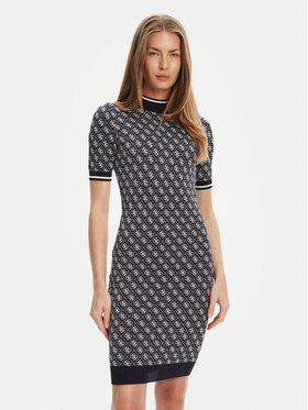 Guess Guess Kötött ruha W3YK39 Z37K0 Sötétkék Regular Fit