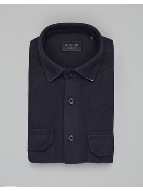 Borgio Borgio Koszula flussia_00612 Granatowy Relaxed Fit