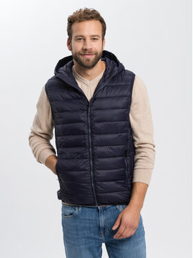 Cross Jeans Cross Jeans Kamizelka 40238-001 Granatowy Regular Fit