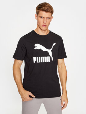 Puma Puma T-Shirt Classics Logo 530088 Czarny Regular Fit