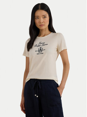 LAUREN RALPH LAUREN LAUREN RALPH LAUREN T-Shirt 200P03725002 Beżowy Relaxed Fit