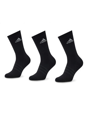 adidas adidas Sada 3 párů vysokých ponožek unisex Cushioned Crew IC1310 Černá