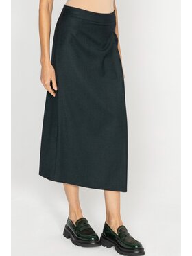 Deni Cler Milano Deni Cler Milano Spódnica midi W-DC-7056-D5-E2-48-1 Zielony Regular Fit